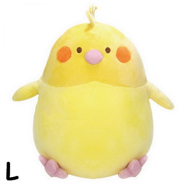 HUGHUG Yellow Parakeet Bird Soft Toy Stuffed Animal Puffy Plush Cushion Gift 25cm