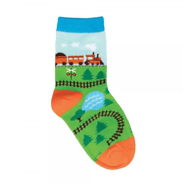 Socksmith Kids Socks 2-4 yrs – Train Tracks KC71743