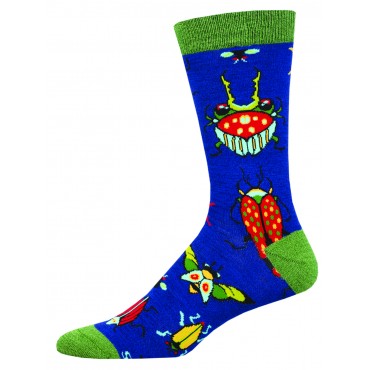 Socksmith Mens Socks Bamboo – Brilliant Bugs AU Size 7-12.5 MBN3284