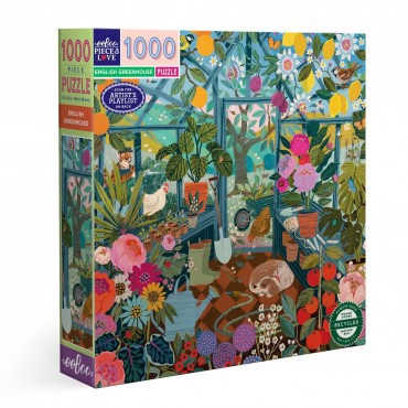 eeBoo 1000 Pc Puzzle – English Greenhouse