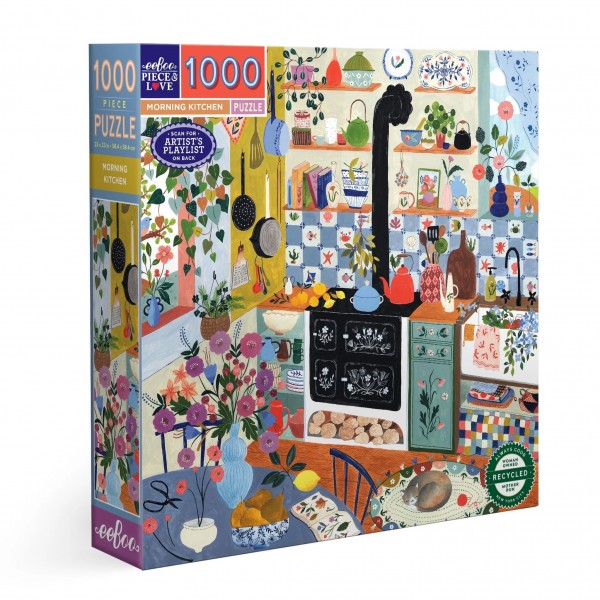 eeBoo 1000 Pc Puzzle – Morning Kitchen