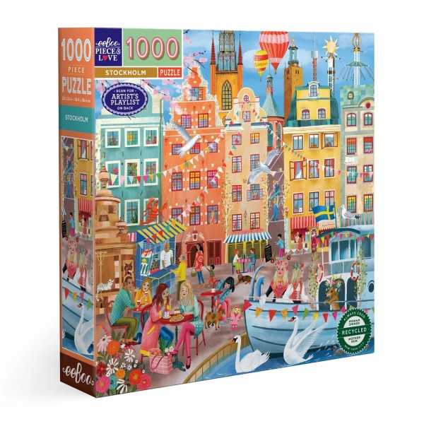 eeBoo 1000 Pc Puzzle – Stockholm