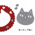 Japanese Neko Sankyodai Cat Face Red Coaster 2pcs in set