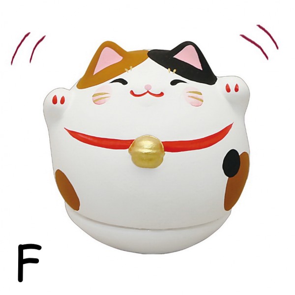 Japanese Mike Cat Tumbler Ornament Unglazed Ceramic Home Decoration Gift F