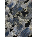 Japanese Brocade Shoulder Bag Sakura Blue