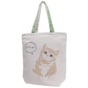 Japanese Cotton Canvas Toto Bag Cat Pattern Little Cat