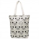 Japanese Cotton Canvas Toto Bag Panda Pattern Called Me?