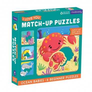 Mudpuppy I Love U Match Up – Ocean Baby Age 1+