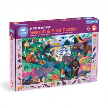Mudpuppy 64 Pc Search & Find Puzzle – In the Mountains Age 4+