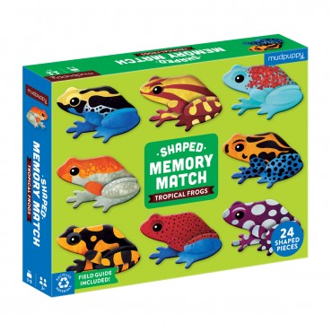 Mudpuppy Memory Match Shaped – Frogs Age 3+