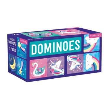 Mudpuppy Dominoes – Unicorn Age 3+