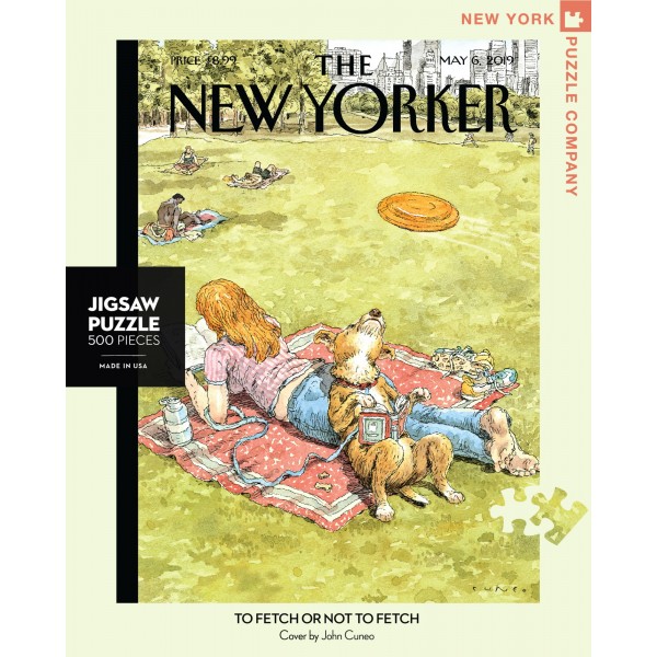 NEW YORK PUZZLE COMPANY NYPC 500 Pc Puzzle – To Fetch or Not to Fetch 04650