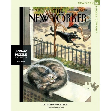 NEW YORK PUZZLE COMPANY NYPC 500 Pc Puzzle – Let Sleeping Cats Lie 04652
