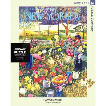 NEW YORK PUZZLE COMPANY NYPC 1000 Pc Puzzle – Flower Garden 03535