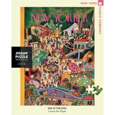 NEW YORK PUZZLE COMPANY NYPC 1000 Pc Puzzle – A Day at the Zoo 04645