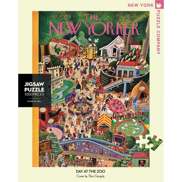 NEW YORK PUZZLE COMPANY NYPC 1000 Pc Puzzle – A Day at the Zoo 04645