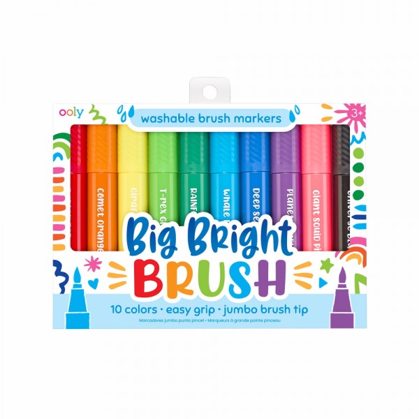 Ooly Markers – Big Bright Brush Markers Age 3+