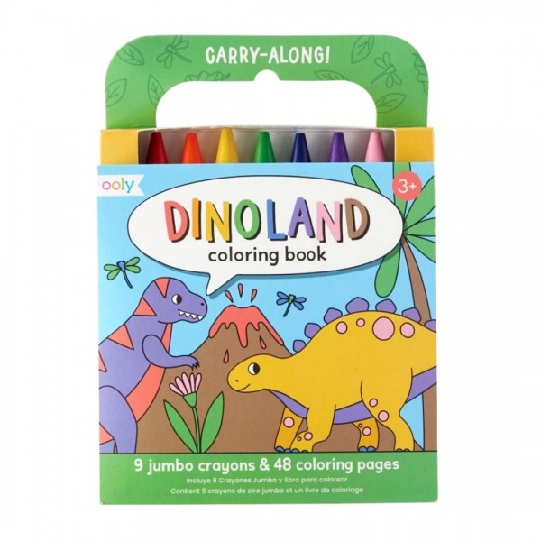 Ooly Carry Along – Dinoland Colouring Book