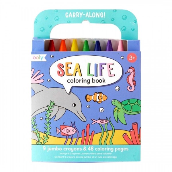Ooly Carry Along – Sea Life Colouring Book