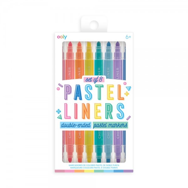 Ooly Markers – Pastels Dual Tip Markers /8 Age 6+