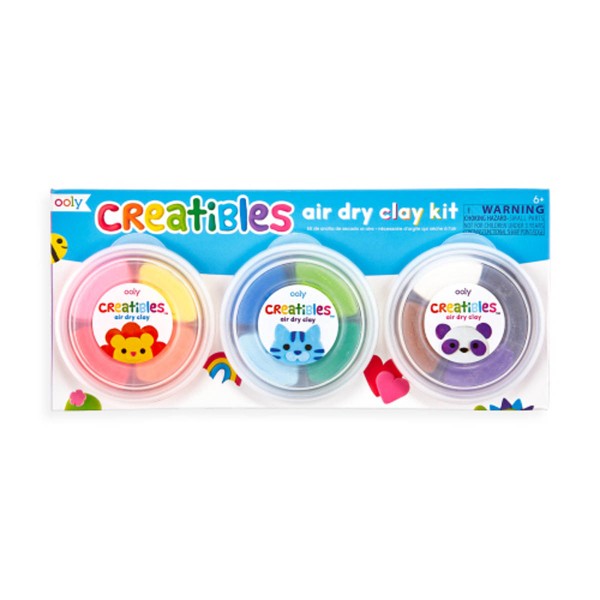 Ooly Dry Clay Creatibles DIY Kit/12 Colours  Age6+