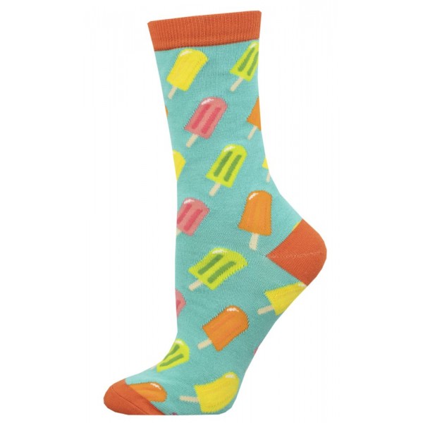 Socksmith Ladies Socks Bamboo – Summer Juice Blue AU Size 5-10.5 WBN3010