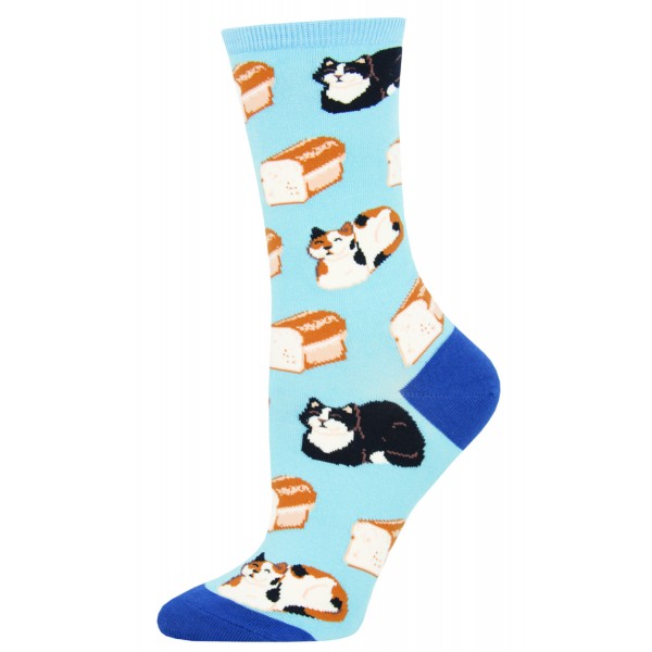 Socksmith Ladies Socks – Cat Loaf – Blue AU Size 5-10.5 WNC1869