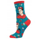 Socksmith Ladies Socks – Kahlo Portrait Frida Blue AU Size 5-10.5 WNC332