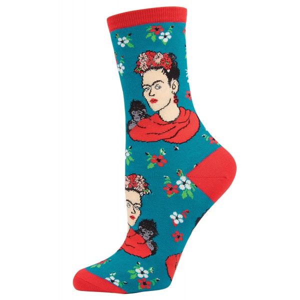 Socksmith Ladies Socks – Kahlo Portrait Frida Blue AU Size 5-10.5 WNC332