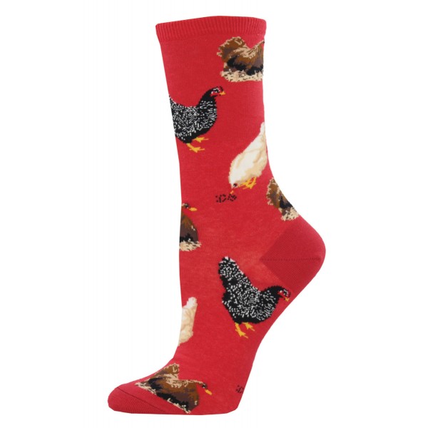 Socksmith Ladies Socks – Hen House Red AU Size 5-10.5 Chicken WNC774