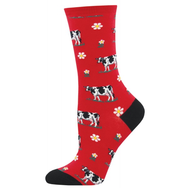 Socksmith Ladies Socks – Legendairy Red AU Size 5-10.5 Cows WNC1516