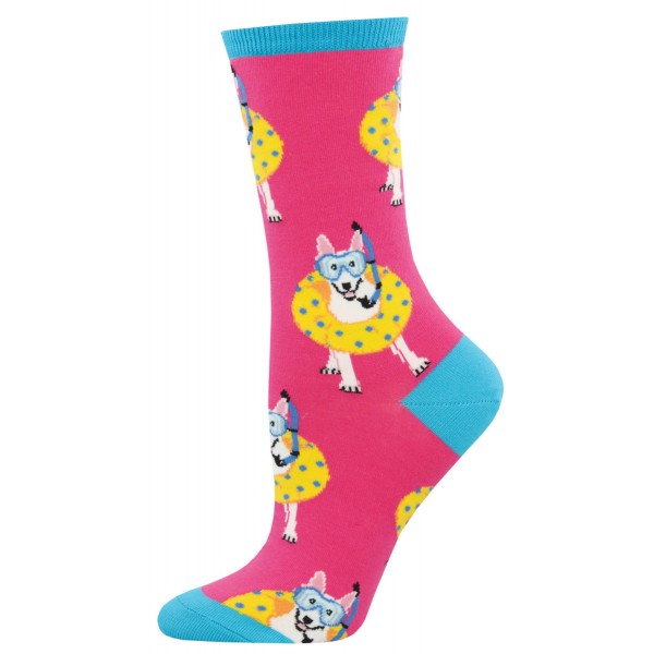 Socksmith Ladies Socks – Doggy Paddle Pink AU Size 5-10.5 Cute Dogs WNC1520