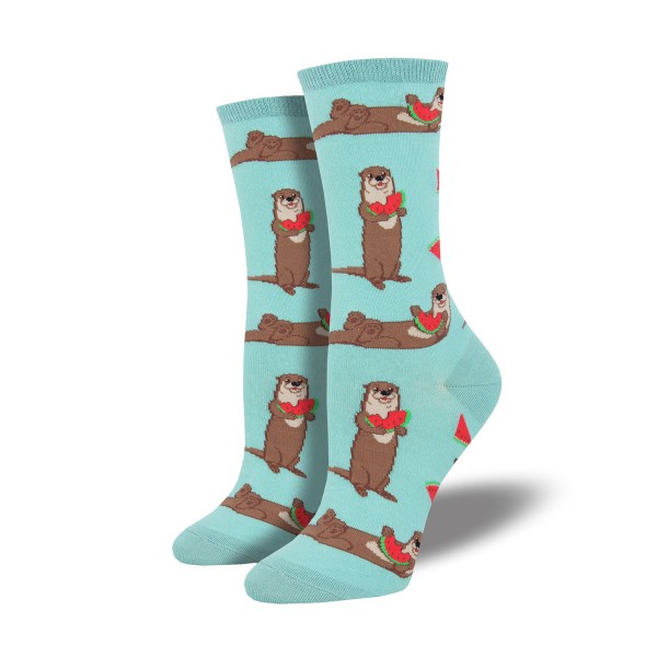 Socksmith Ladies Socks – Ottermelon Sky Blue AU Size 5-10.5 Otter WNC1766