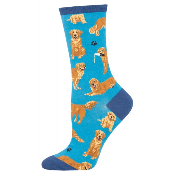 Socksmith Ladies Socks – Golden Retriever Blue AU Size 5-10.5 Cute Dogs WNC1878