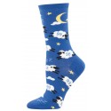 Socksmith Ladies Socks –Counting Sheep Blue AU Size 5-10.5 WNC2144