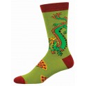 Socksmith Mens Socks Bamboo – Fan the Flames AU Size 7-12.5 Dragon MBN2984 Green