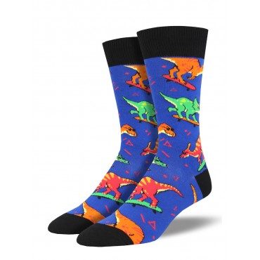 Socksmith Mens Socks – Skate or Dinosaur Blue AU Size 7-12.5 MNC1695