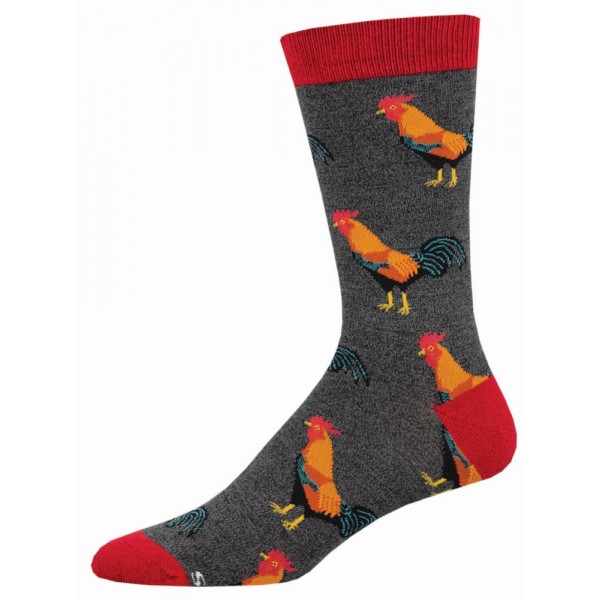 Socksmith Mens Socks Bamboo – Flock of Roosters AU Size 7-12.5