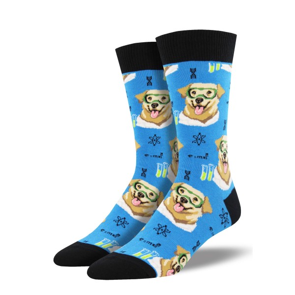 Socksmith Mens Socks – Science Lab Blue AU Size 7-12.5 MNC1630