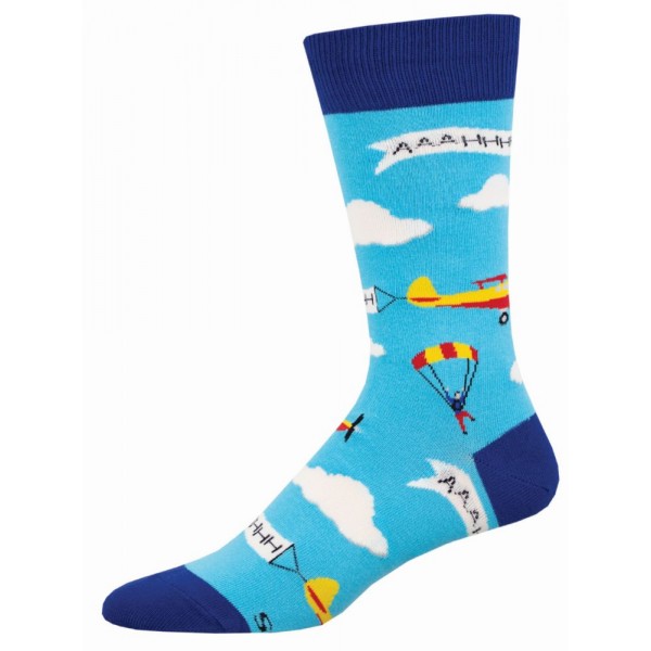 Socksmith Mens Socks – Sky Diver Blue AU Size 7-12.5 MNC2917