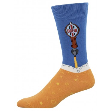 Socksmith Mens Socks – Beer Taps Blue Fog AU Size 7-12.5 MNC610