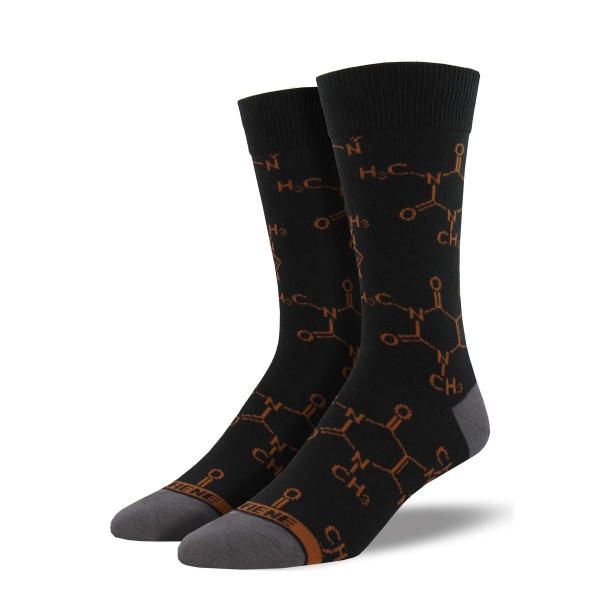 Socksmith Mens Socks – Caffeine Molecule AU Size 7-12.5 MNC673