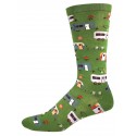 Socksmith Mens Socks – Camptown – Parrot Green AU Size 7-12.5 SSM1322