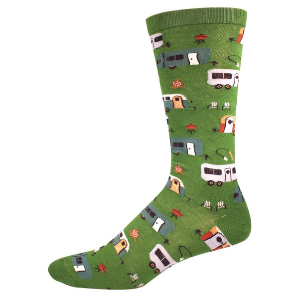Socksmith Mens Socks – Camptown – Parrot Green AU Size 7-12.5 SSM1322