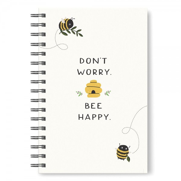 Studio Oh Spiral Notebook – Bee Happy