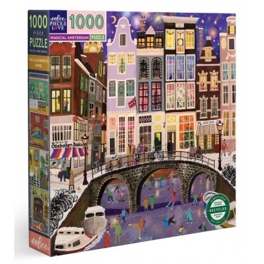 eeBoo 1000Pc Puzzle – Magical Amsterdam
