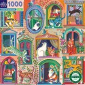 eeBoo 1000 Pc Puzzle – Cats in Window
