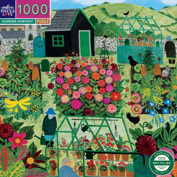 eeBoo 1000 Pc Puzzle – Garden Harvest