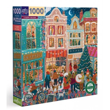 eeBoo 1000Pc Puzzle – A Happy Holiday