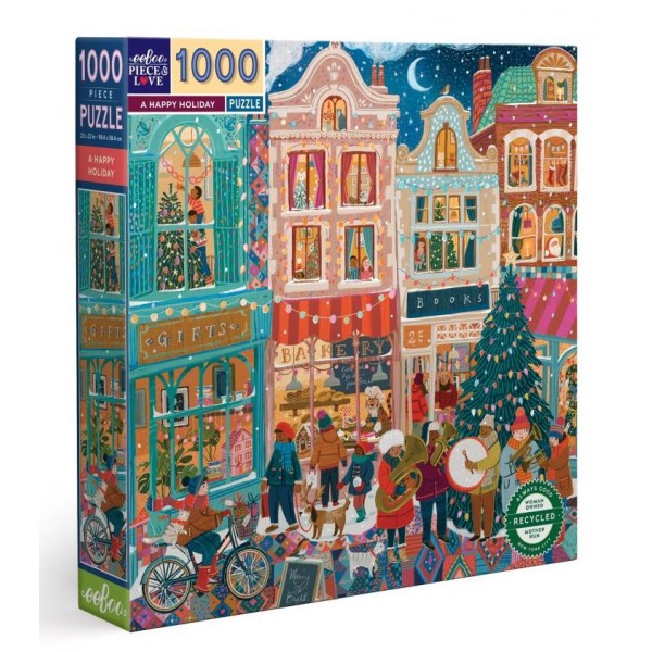 eeBoo 1000Pc Puzzle – A Happy Holiday